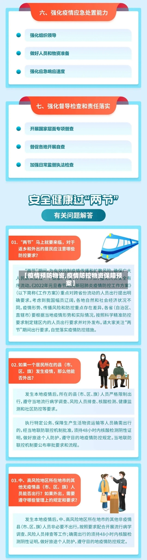 【疫情预防物资,疫情防控物资保障预案】