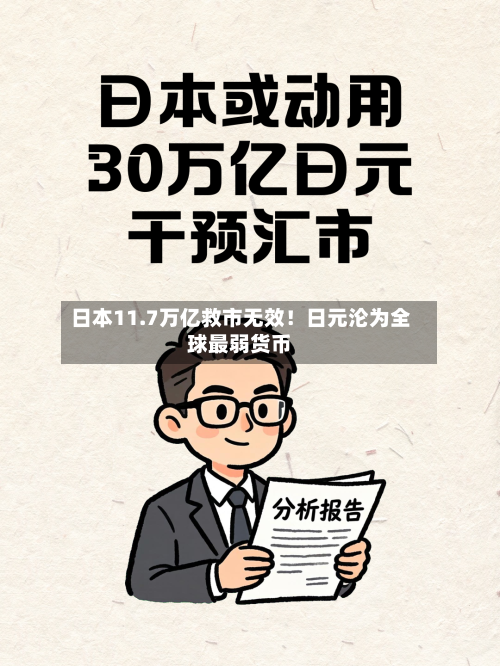 日本11.7万亿救市无效!日元沦为全球最弱货币